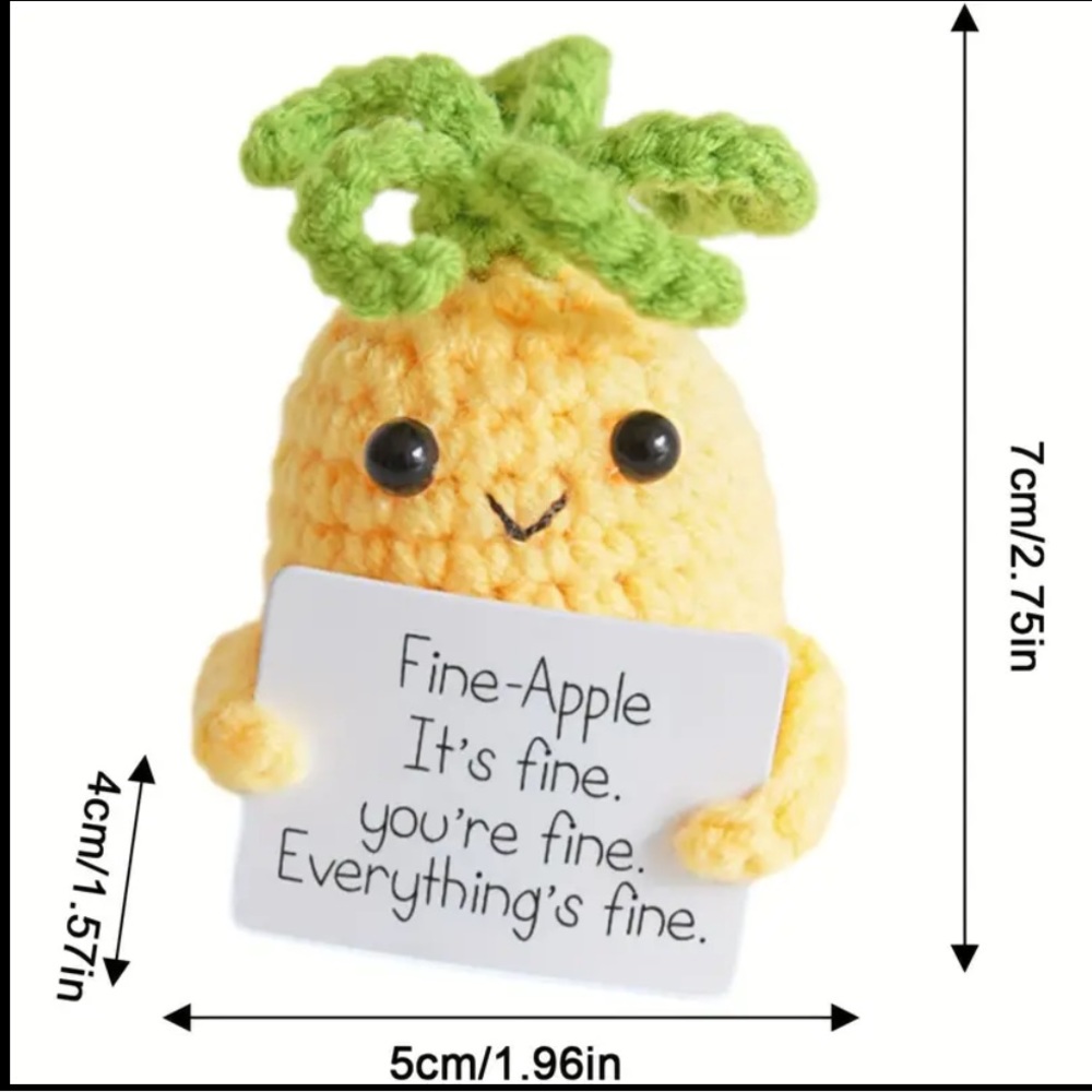 NEW Handmade crocheted Fine-Apple - Picture 2 of 2